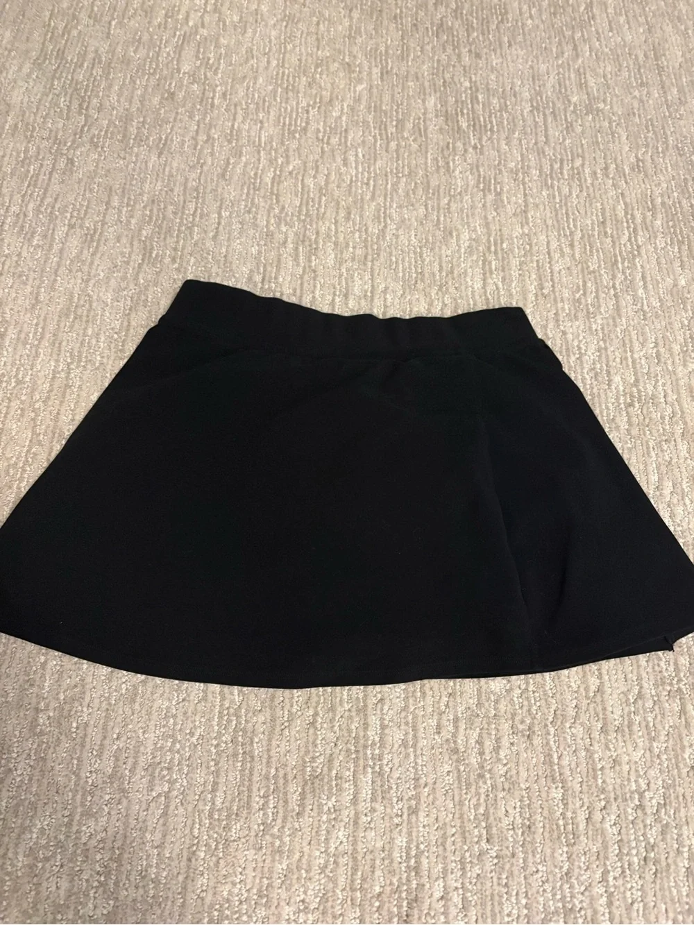 ALO Yoga Black Mini Skort with Front Slit